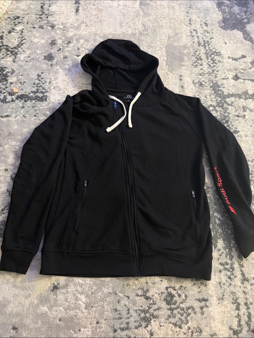 Audi Sport Black Zip-Up Hoodie